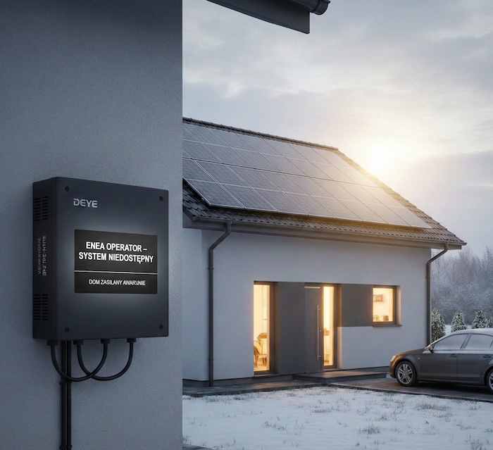 Dom z instalacją fotowoltaiczną - niezależność od sieci